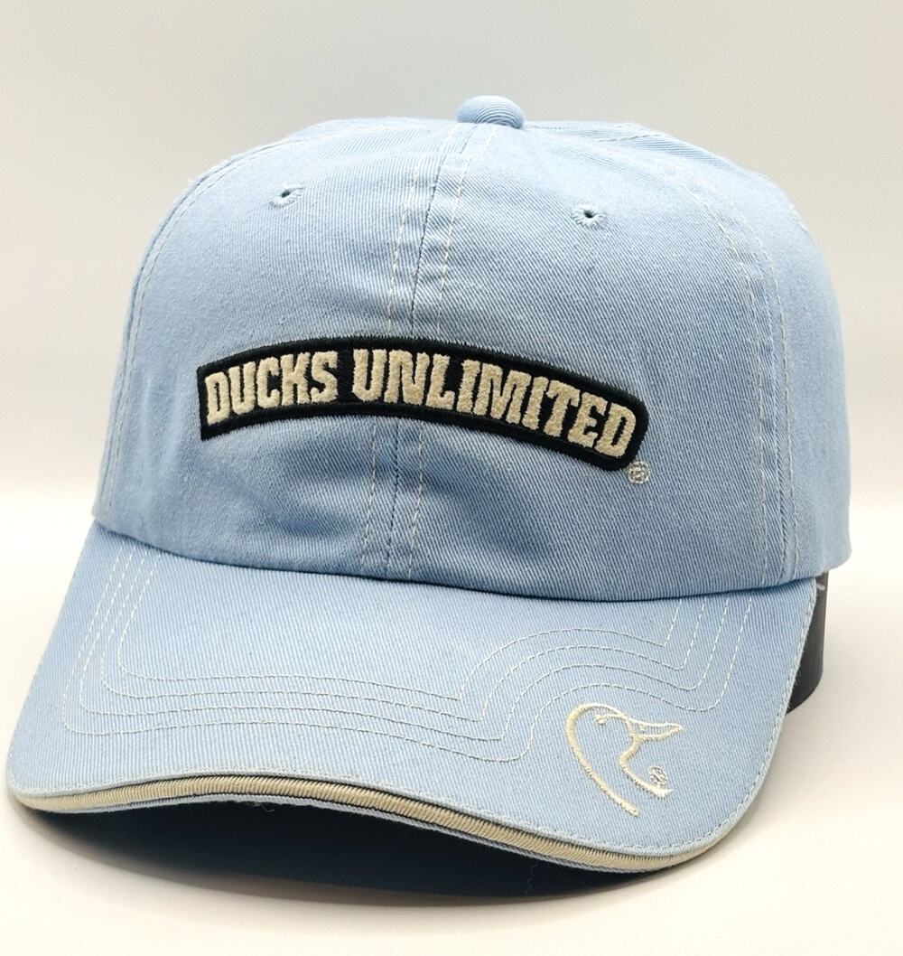 Ducks Unlimited Hat Strapback Light Blue Adjustable Baseball Cap Hunting
